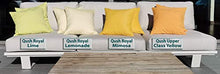 Qush Mimosa - Cuscino per esterni Sunbrella Curacao | Idrorepellente | non sbiadisce | resistente alle macchie | Resistente alla muffa | Cuscini decorativi | Cuscino per salotto da giardino