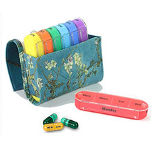 QQDL - Portapillole, portapillole, da viaggio per 7 giorni, con 4 scomparti, organizer portatile per pillole, scomparto per pillole e medicinali, per uso quotidiano e in viaggio
