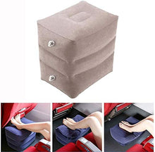 HongLianRiven Lettino da Viaggio Auto Gonfiabile Letto Camping Air Cushion poggiapiedi Cuscino Riposa Cuscino sul Aereo Auto Autobus Cuscino Gonfiabile del Piede Resto di Corsa con Pompa 5-21