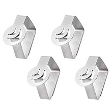 Yardwe Clip di tovaglia Clip da Tavolo da Picnic in Acciaio Inox Table Table Holders Clip di Copertura Tavolo 4PCS (Luna)