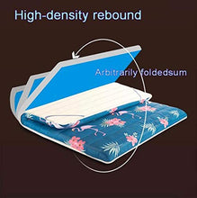 YOLL Pieghevole Futon Materasso Matrimoniale Singolo da Terra Tatami stuoie, Portatile Trapuntato Stile Giapponese Futon Rilievo di Materasso Materasso resistente traspirante/White /