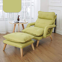 Lxwi Poltrona sofà Pigro bracciolo da Letto Tempo Libero Anziani L'Allattamento al Seno Sedia di Stile Giapponese reclinabile in Tessuto (Color : A)