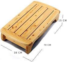 Sgabello Scaletta Pieghevole Sgabello da bagno Divano in legno Poggiapiedi passo Panchetta Piccola Sgabello Cedro Rettangolo Tappetino in legno Sgabello da doccia Pedalo impermeabile antiscivolo Panca