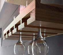 Splendidamente Doppio ripiano per Bottiglie, Scarpe da Ginnastica per Vino in Legno in Stile Europeo, portabottiglie con Bordo a Parete, portabicchieri per Tazze capovolte, Bar Decorativo da Cucina a