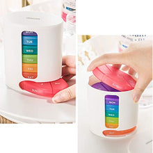 Portapillole Pill Box Medicina portatile imballaggio bagagli di settimana in settimana Pill Box viaggio Pillole Grande capacità di confezionamento Organizer Armadietti farmacia