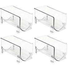 LQNB 4Pack Frigorifero Organizer Cucina Portabottiglie Portabottiglie Impilabile Portabottiglie Portabottiglie Espositore Frigo Cucina