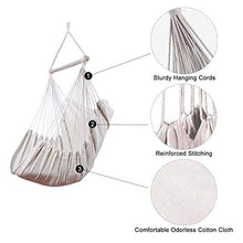 ZDSKSH Amaca a Poltrona con 2 Cuscini, Massima capacità di Carico 200 kg, Altalena da Giardino a Nido per Bambini e Adulti Regolabile, Sedia sospesa da Giardino per Interni ed Esterni