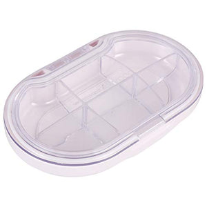Artibetter Porta Organizer per Pillole Portatile 6 Scomparti Portapillole Medicine Sub Dispenser Contenitore Contenitore per Vitamine Supporto per Farmaci Bianco per Viaggi a Casa