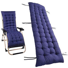 CHHD Cuscini per lettini Prendisole Cuscino per Chaise Longue Cuscini per sedie da Patio Materasso per Esterni per Viaggi Vacanze Giardino Interno Esterno (Solo Cuscino) (Blu Navy, 48 x