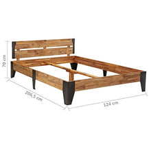 FAMIROSA Giroletto in Massello di Acacia Finitura Spazzolata 120x200 cm