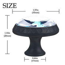 Wetia Dinosauro Blu per la Cucina di casa Armadio Armadio Armadio Nero 3,5 x 2,8 cm
