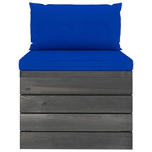 FAMIROSA Set Divani da Giardino su Pallet 8 pz con Cuscini Massello Pino-2029