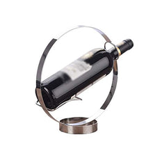 GZA Portabottiglie per Vino Stile Europeo Portabottiglie per Vino in Stile Creativo Portabottiglie per Vino in Ferro Art (Color : Silver)