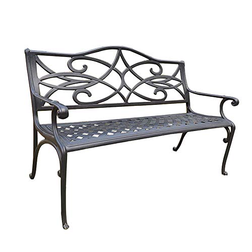 outdoor product Panchina da terrazza panchina da Esterno, Panca in Metallo con braccioli e Schienale, Park Hospital Riposo e Attesa sedie, Panca Decorativa Domestica