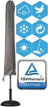 ATLANTIS Outdoor Copertura Protettiva per Ombrellone | Grigio | Certificato TÜV Rheinland | Impermeabile | Resistente