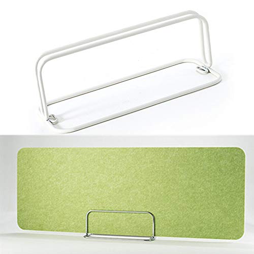 BIN Partizione della Clip dello Schermo Rimovibile Desk Divisore Morsetto Desktop Privacy Pannello Separè Clip Staffa Tabella Separatore Morsetto Consiglio per la libreria di Office,Bianca
