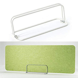 BIN Partizione della Clip dello Schermo Rimovibile Desk Divisore Morsetto Desktop Privacy Pannello Separè Clip Staffa Tabella Separatore Morsetto Consiglio per la libreria di Office,Bianca