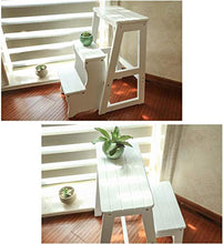 Sgabelli da bar Sedia da pranzo Poltrone Gradini pieghevoli Scaletta in legno massello Sgabello multifunzionale Flip Design pieghevole Sgabelli Soggiorno Cucina Fasciatoio Sgabello pieghevole con