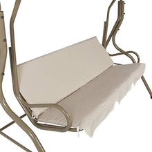 DERCLIVE - Coprisedile per dondolo da giardino a 3 posti, impermeabile, 150 x 110 x 10 cm