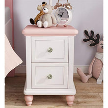 Comodini Comodino da Letto Mini Comodino Ad Angolo Comodino Slim Cabinet Cassetti Blocchetto for Stoccaggio del Comodino Camera da Letto (Color : Pink, Size : 38 * 35 * 53cm)