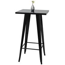 Tavolo tavolino da Bar HWC-A73 Metallo Nero