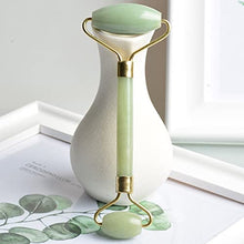 ASFD Face Jade Stone Massage Health Care Massage Massaggiatore di Bellezza Natural Jade Green
