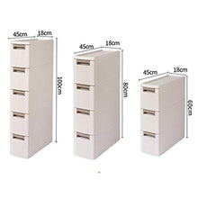 TXXM, cassettiera con cuciture e cassetti, per riporre cassetti, armadietti da bagno, cucina (colore: 2 strati, dimensioni: 18 cm)