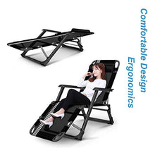 XLYYHZ Sedia a gravità Zero Sedia a Sdraio a gravità Zero per impieghi gravosi ， Lettino Prendisole ， Sedia da Campeggio Pieghevole in Metallo da Giardino Sedia da Giardino reclinabile per Esterni