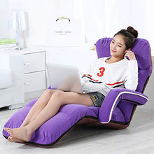 Divano Regolabile Poltrona per Adulto, Pavimento da Gioco Lettino Reclinabile Soggiorno Beanbag Kid Garden Divano per Sedersi Indoor E Outdoor Seater, Purple