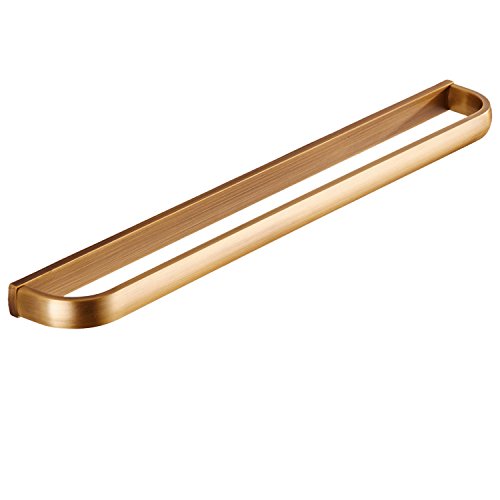 MBYW - Portasciugamani moderno e minimalista, portasciugamani da bagno, portasciugamani in rame, stile europeo, montaggio a parete, retrò, forato, 60 cm, adatto per bagno, camera da letto