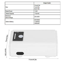 FOLOSAFENAR Pompa di Ossigeno montata su Auto Pompa di gorgogliamento idroponico con Display di(ZY-N10-USB Lithium Battery Air Pump-Single Hole)