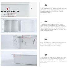 MYHZH Medicina Box delle Famiglie a più Strati di Grande capacità Multi-Funzione di Primo Soccorso Storage Box Box Medical 22X15.5X16 cm