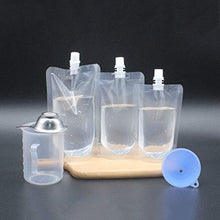 Cabilock 50 Pezzi Sacchetto di Plastica per Liquori Boccette per Bevande in Piedi Contenitore per Bevande Occultabile Estrarre I Sacchetti di Succhi per Bevande per Alcolici 100 Ml