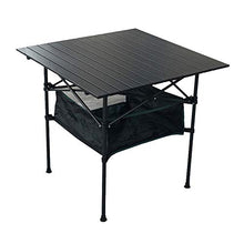 N / B Tavolo, Tavolo in Alluminio, Tavolo Pieghevole da Esterno, Luce, Resistente all'Usura, AntiGraffio, Resistente, con cestello per stoccaggio, Adatto per Giardino all'aperto
