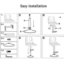 LLT Pratico sgabello Sgabelli girevole a 360 ° Cucina Colazione Bar Stool Bar contatore Sedia da ufficio Altezza regolabile (60~80 cm) sedile di lusso Carico 130 Kg,Rosso