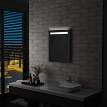 Tidyard Specchio da Parete Rettangolare a LED per Bagno 50x60 cm,Specchio a Muro Bagno,Specchio da Bagno,Specchio Bagno Parete,Specchio da Parete con Luce LED
