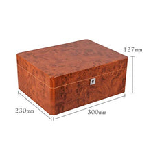 NIHAOA Accessori del Sigaro Corrosione Premium Cigar Humidor - con Deluxe Anteriore Montato igrometro Buon apporto di umidità