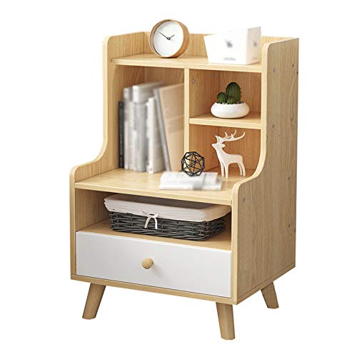 Comodino Semi-aperto Spazio Indipendente Cassetto Semplice Moderno Camera Da Letto Comodino Multifunzionale Armadio 40X35X74CM FANJIANI (Colore: A)
