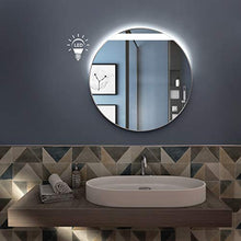 styleglass Specchio Bagno Tondo Leon Diamentro 60 cm, Made in Italy, Retroilluminato a LED adiacente alla sabbiatura, Telaio in PVC e Lamiera, Kit Fissaggio Murale Incluso, Grado Protezione IP20
