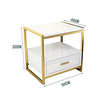 SLL- Marmo Comodino Rack Nordic Ins Luce Dorata di Lusso Moderno Semplice Dormitorio Camera Armadio di immagazzinaggio