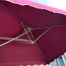 LXLH Ombrellone da Giardino, 2,5 x 2,5 m, ombrellone Quadrato sospeso a sbalzo, Parasole a baldacchino, Parasole a Banana con Base a Croce, Protezione Solare per Esterni/Giardini/Balcone/ve