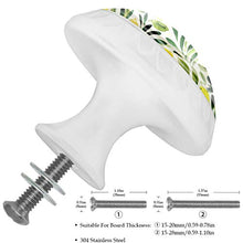 Agrumi Limone 4 PCS Pomelli per Porta, Pomolo per Mobile, Pomelli per Mobili con Viti, Maniglia per Armadietto, Pomelli per Porta, Pomelli per Cassetti per Porta, Armadio, Cassetto e Credenza