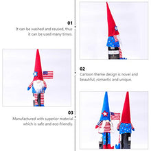 Amosfun Patriottica GNOME Copertura della Bottiglia di Vino Bottiglia di Vino Tomte Svedese Toppers Independence Day Decorazione della Tavola Luglio 4Th Favore di Partito Rosso