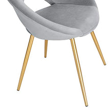 WOLTU BH230hgr-4 Sedie da Sala da Pranzo Poltrone in Velluto per Soggiorno con Schienale Braccioli 4 Pezzi, Grigio Chiaro