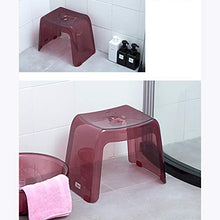 H-M-Shelf Bagno Sgabello da Bagno Antiscivolo, Sgabello per la casa in plastica, Sgabello per Bambini, Sgabello per Bambini, Sgabello Doccia 39x25x30cm (Color : Brown)