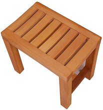 LINGZHIGAN Bagno Doccia Sgabelli -Slip Bagno di Legno sgabelli di Legno Doccia Sedile Modifica Legno Scarpe delle feci della sede Sgabello for Doccia 42X33X50cm