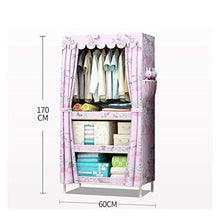 JFFFFWI Armadio Guardaroba in Legno Massiccio Semplice Armadio 60 * 45 * 170cm (Colore: C)