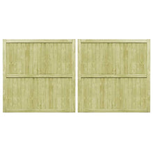 ghuanton Cancelli da Giardino 2 pz in Pino Impregnato FSC 300x150 cm Articoli di ferramenta Barriere e recinzioni Cancelli