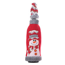 UPKOCH Bottiglia di Vino Copre Bicchiere di Vino di Natale Babbo Natale Cappello di Pupazzo di Neve Vestiti per la Cucina del Partito casa Regalo Favore Maglione Decorativo 4 Pezzi