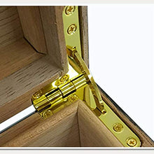 Umidificatori for sigari - Scatola di sigari for scatole di sigari a umido con umidità costante 60-70 Scatola for sigari di grande capacità con dimensioni: 300x240x125mm Cedro spagnolo contenitore di